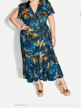 City Chic wrap around dress